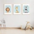 Quadro Decorativo Infantil - Trio: Safari (Azul) - comprar online