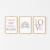 Quadro Decorativo Infantil - Trio: Sonhe Alto - comprar online