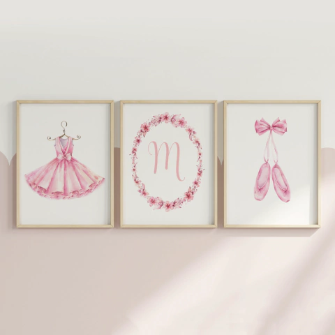 Quadro Decorativo Infantil - Trio: Bailarina