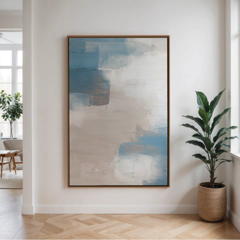 Quadro Decorativo em Canvas - Abstrato Azul