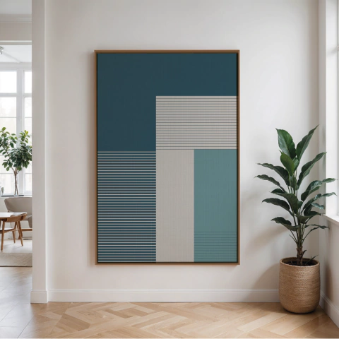 Quadro Decorativo em Canvas - Azul II