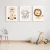 Quadro Decorativo Infantil - Trio: Safari - Girafa, Elefante e Leão