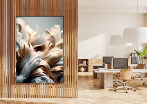 Quadro Decorativo em Canvas - Abstrato Envolvente