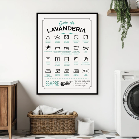 Quadro Decorativo - Regras Da Lavanderia