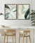 Composição Dois Quadros Decorativos em Canvas - Folhagem Abstrata 2 - loja online