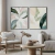 Composição Dois Quadros Decorativos em Canvas - Folhagem Abstrata 2 na internet