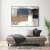Quadro Decorativo Abstrato Azul, Cinza e Ocre - comprar online