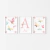 Quadro Decorativo Infantil - Trio: Borboletas e nome personalizado - Pendure | Loja de Quadros Decorativos