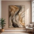 Quadro Decorativo Abstrato Bronze e Cedro na internet