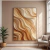 Quadro Decorativo Abstrato Areia e Caramelo na internet