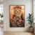 Quadro Decorativo Abstrato Família de Leões - comprar online