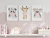 Quadro Decorativo Infantil - Trio: Bichinhos com chicletes - comprar online