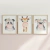 Quadro Decorativo Infantil - Trio: Bichinhos com chicletes