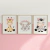 Quadro Decorativo Infantil - Trio: Safari Laço