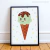 Quadro Decorativo Infantil - Sorvete De Pistache na internet