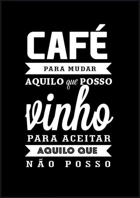 Quadro Decorativo - Café | Vinho (Preto)