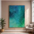 Quadro Decorativo em Canvas - Abstrato Verde Azul na internet
