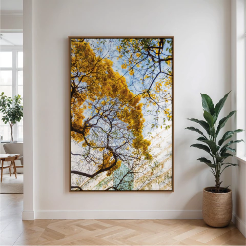 Quadro Decorativo em Canvas - Arvore Amarela - comprar online