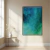 Quadro Decorativo em Canvas - Abstrato Verde Azul - loja online