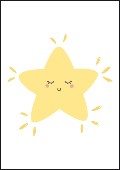 Quadro Decorativo Infantil - Estrela