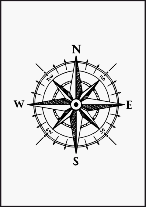 Quadro Decorativo - Rosa Dos Ventos