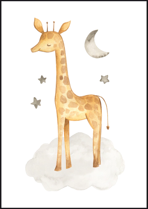 Quadro Decorativo - Safari Girafa