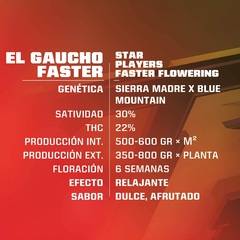 Faster Flowering El Gaucho X 4 BSF - comprar online