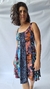 Vestido Gajos seda fría - Añil Indumentaria 