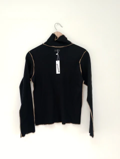Polera BICOLOR negra - Puntos en el espacio