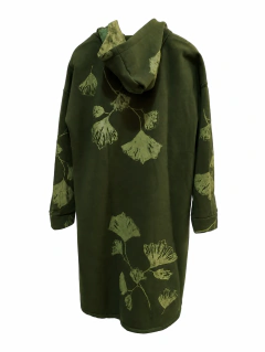 Vestido BUZO malvon verde - comprar online