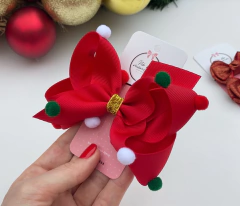 Laço Luisa (G) pompom Natal