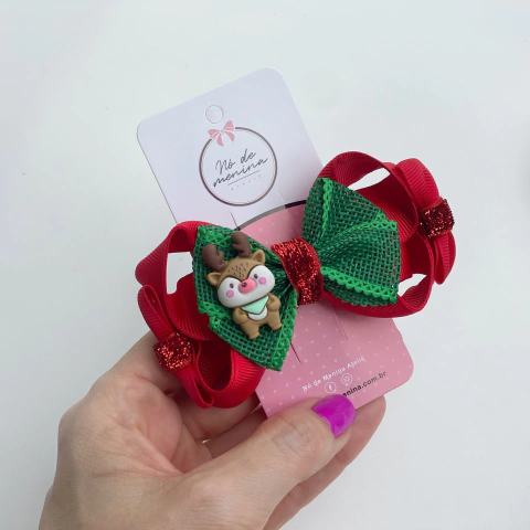 Laço Ana (M) Rena Fofinha Natal