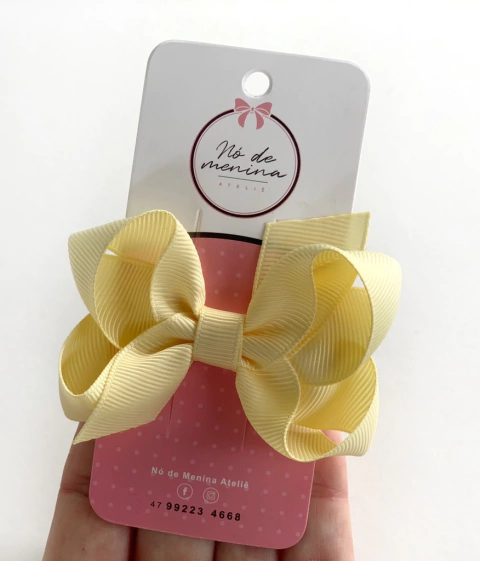 Laço luisa (P) amarelo bebê