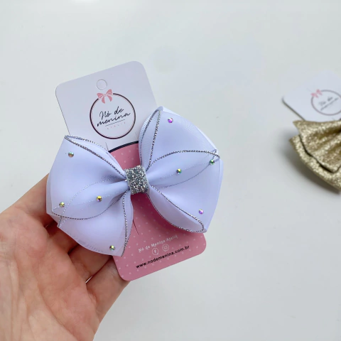 Laço Liz (M) Prata com straas