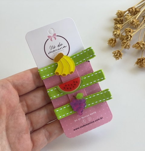 Hair Clips frutinhas banana