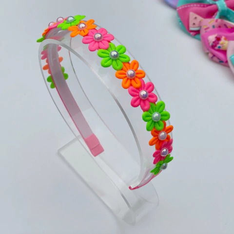 Tiara Florzinha Tons de neon