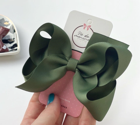 Laço Luisa (G) verde militar