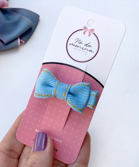 Laço nina (PP) jeans claro