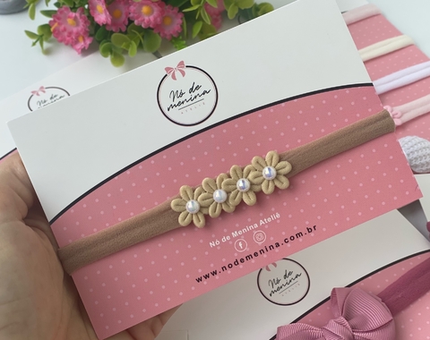 Faixa Florzinhas nude