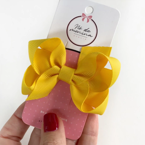 Laço Luísa (P) amarelo canário