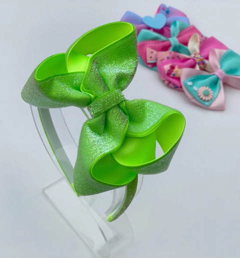 Tiara Laço Ana (G) verde neon