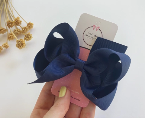 laço Luisa (G) azul marinho