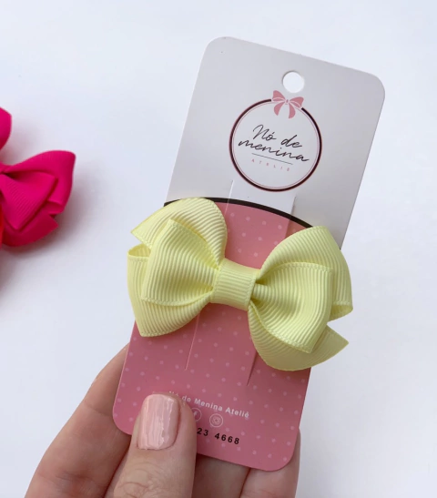 Laço cecilia (P) amarelo
