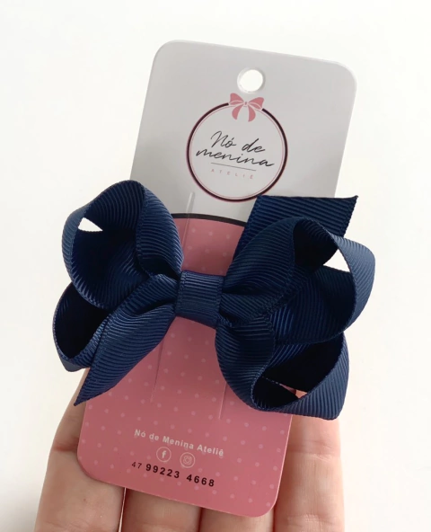 Laço luisa (P) azul marinho