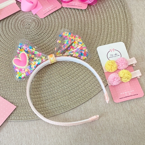 Kit Tiara + Parzinho Pompom