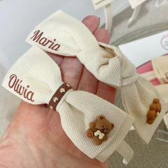 Tiaras Personalizadas com urso - Nó De Menina