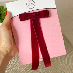 Laço Helena Duplo Veludo - Nó De Menina