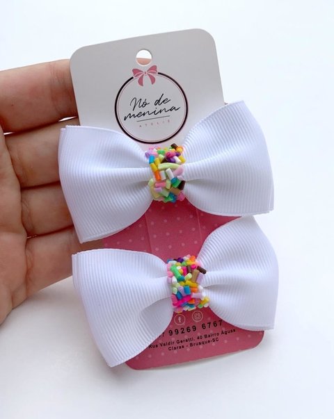Parzinho alice granulado branco