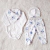 SET CANCHERO FLORES AZULES / EN CAJITA!
