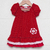 Vestido 3 vuelos rojo